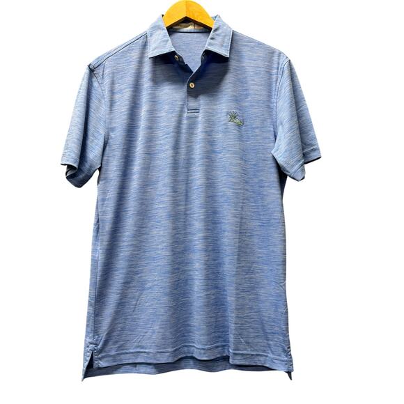 Peter Millar Other - Peter Millar Polo Shirt Mens Small Blue Featherweight UPF 50+ LIBERTY NATIONAL
